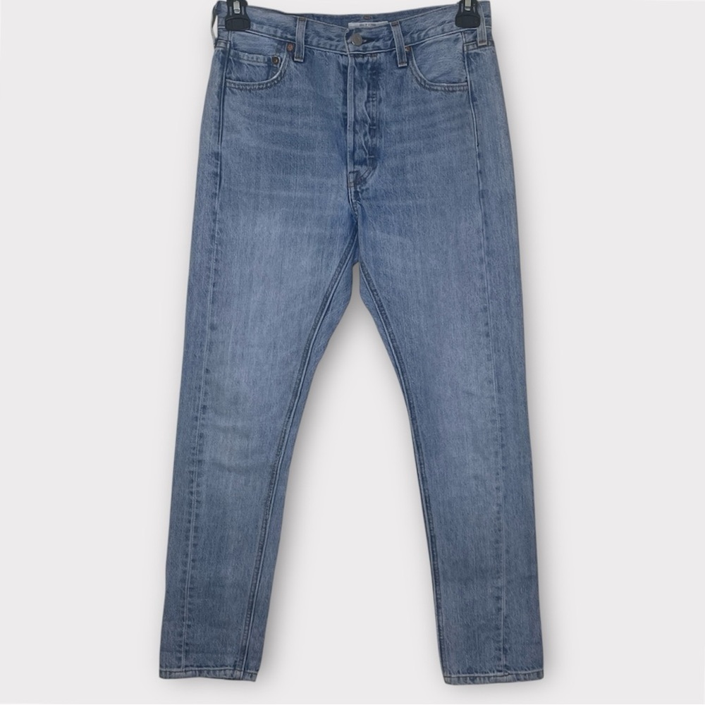Levi’s Altered 501 Skinny Jeans Women’s 28x30” Button Fly Light Wash Blue Denim